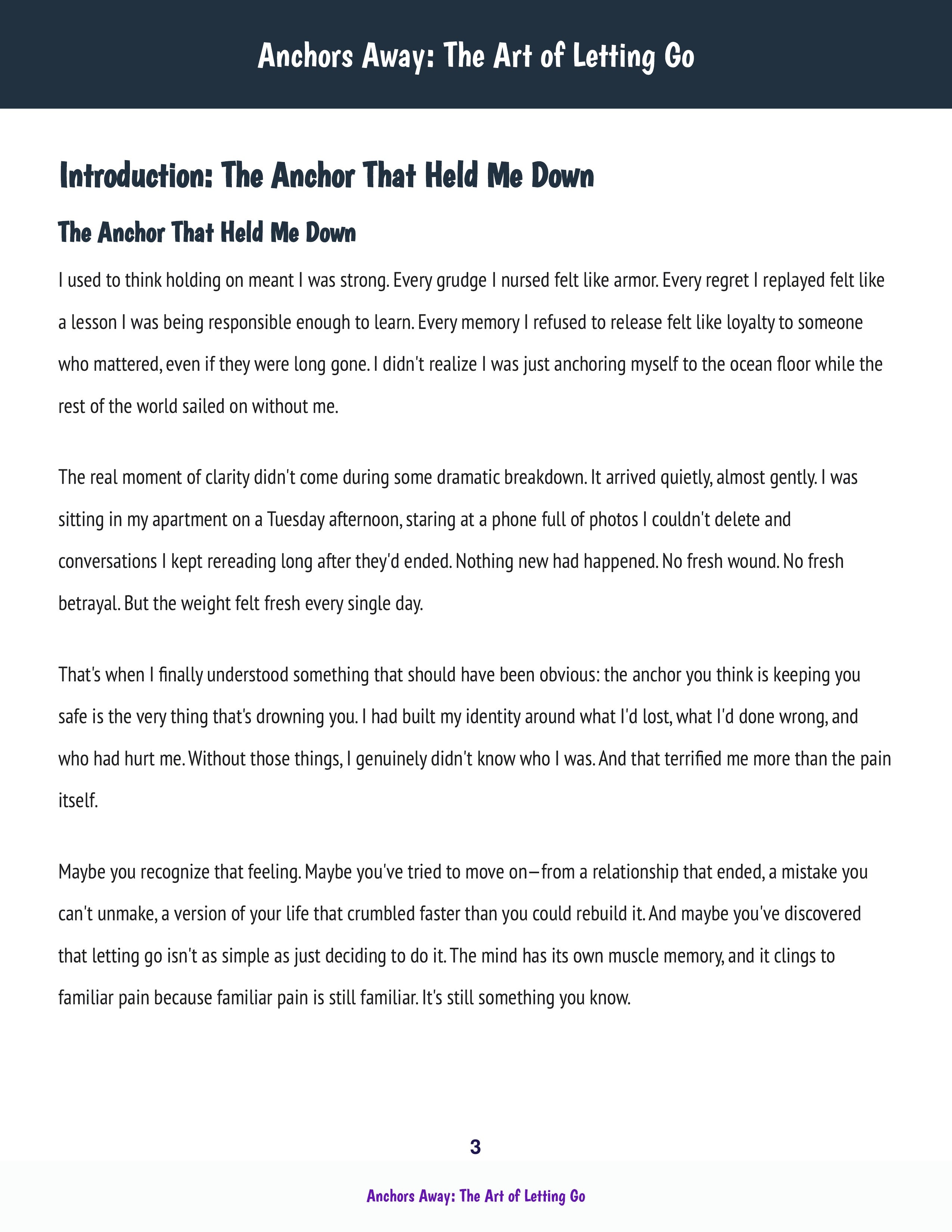 Releasing Your Past - Anchors Away_E Book